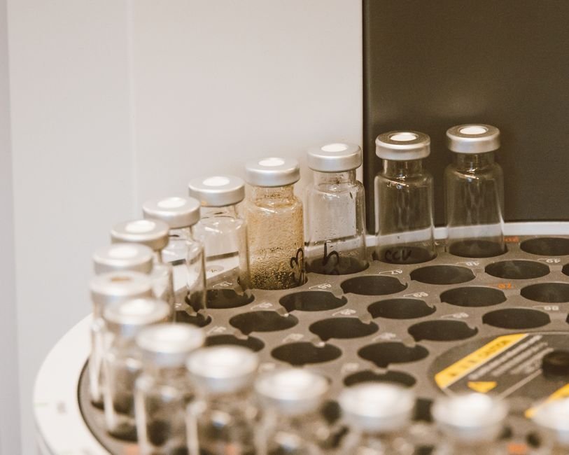 A student working in a pharmacy laboratory at one of the top 10 universities in USA for pharmacy